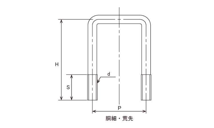 コの字ＢＴ１００×１００ウィット図面
