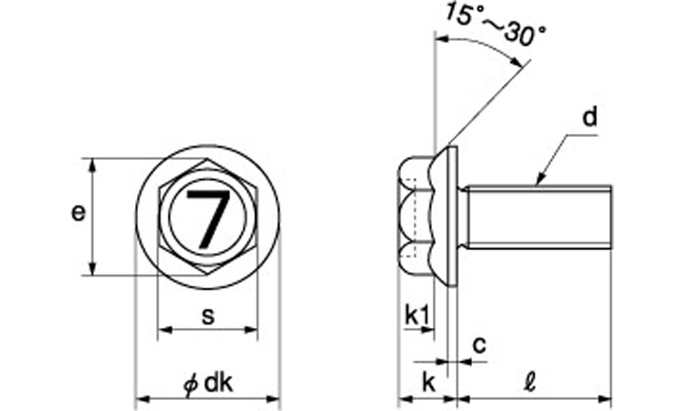 ７）フランジＢＴ（Ｓ無図面
