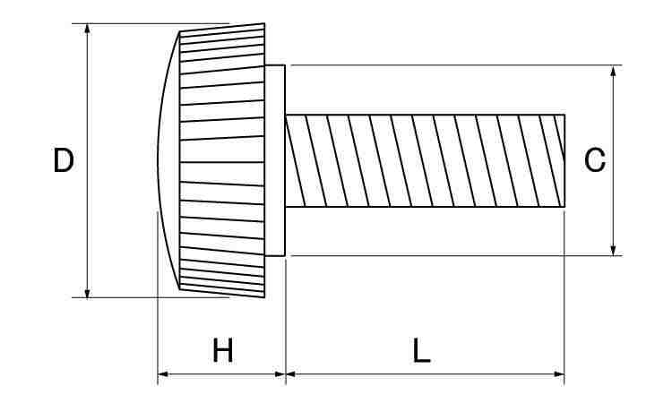 ナイロン化粧ネジ（黒（Ｌ１図面