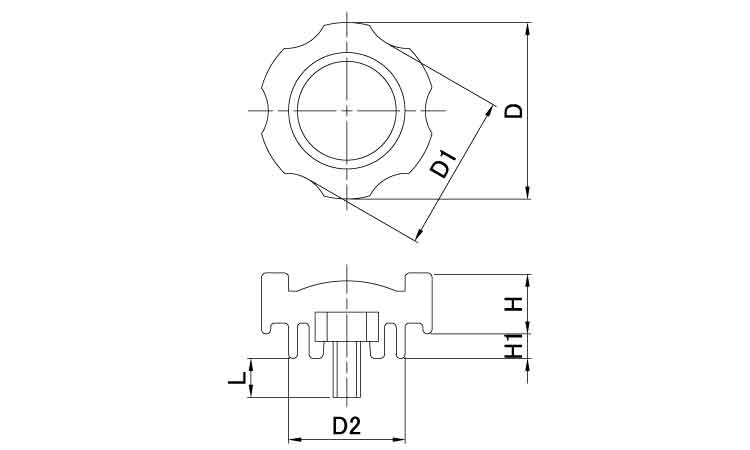 グリップボルト　Ｇ２図面