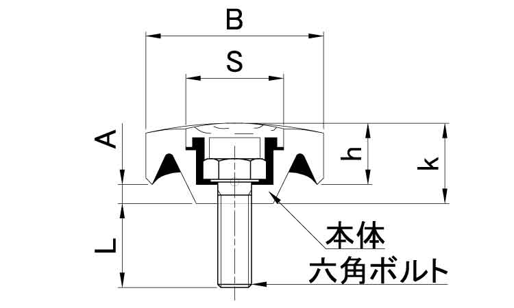 ノブスター　Ａタイプ（白）図面