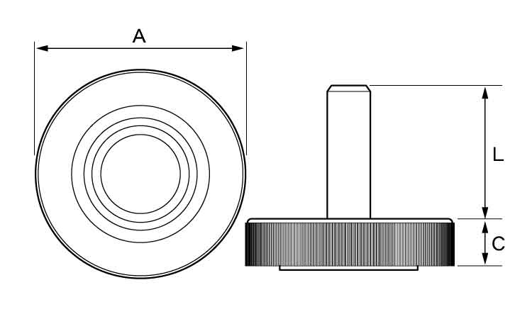 アジャスターＭ型（Φ３０）図面