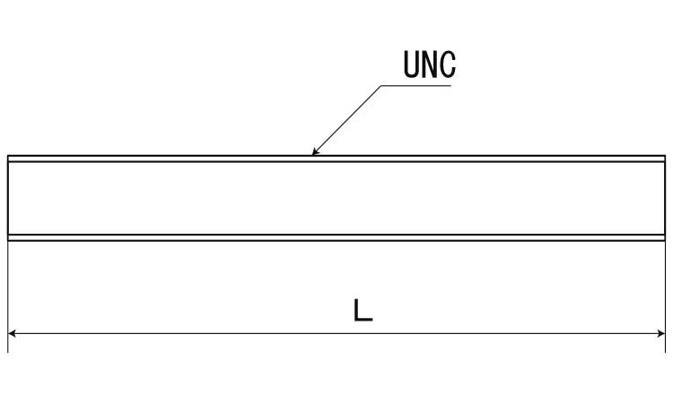 寸切（ＵＮＣ（荒先図面
