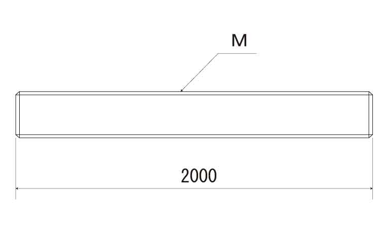 ２メーター寸切（ウィット図面