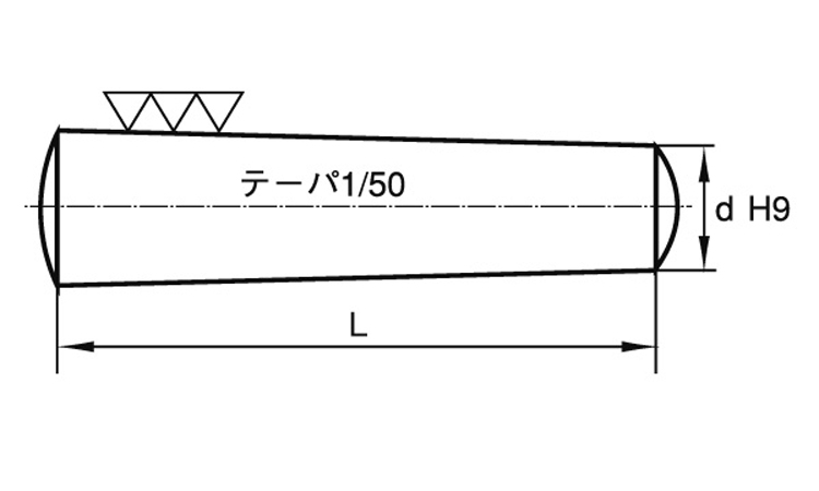 テーパーピン（大喜多製図面