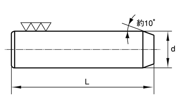 ダウエルピンＡ形（大喜多製図面