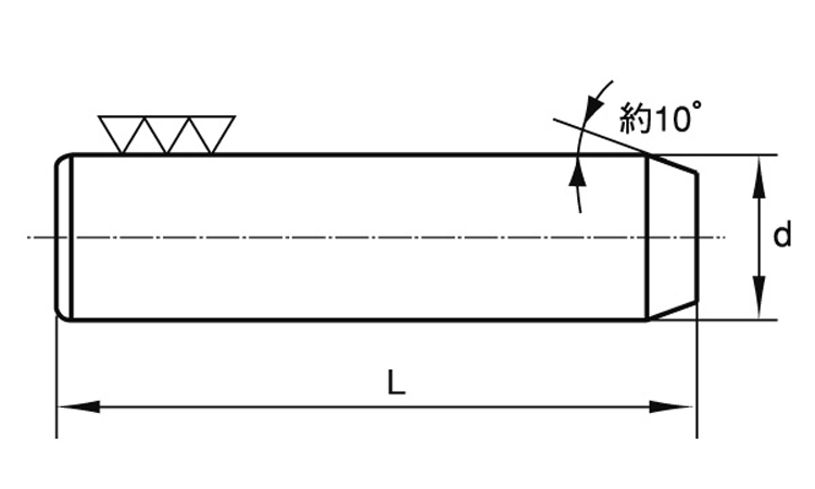 ダウエルピンＢ形（大喜多製図面