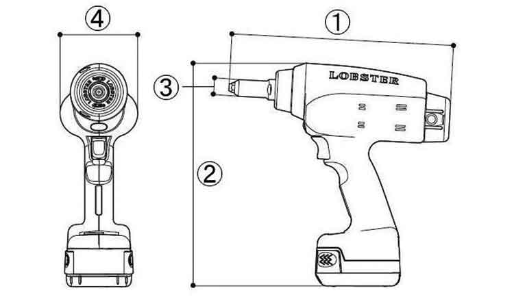 コードレスリベッター　Ｒ１Ｂ２図面
