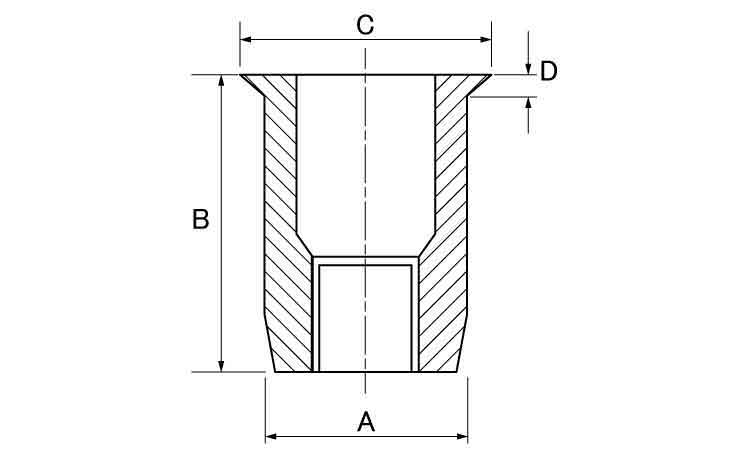 ブラインドＮ（ステンレス（薄頭図面