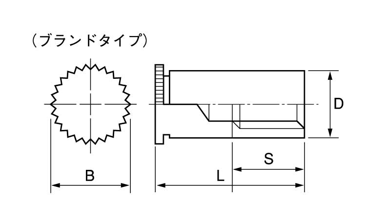 クリンチングスペーサー（ＦＫＳＢ図面