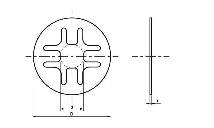 プレホールドワッシャー（大陽製）図面
