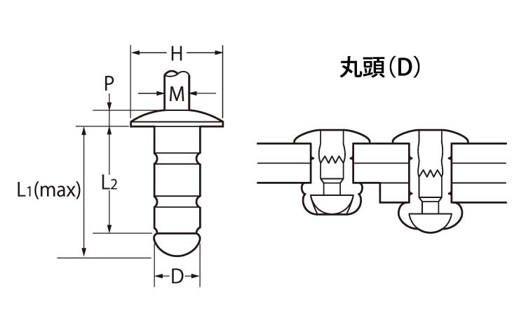 ＴＡＰＤ＊＊ＨＲ（アルミー鉄）図面