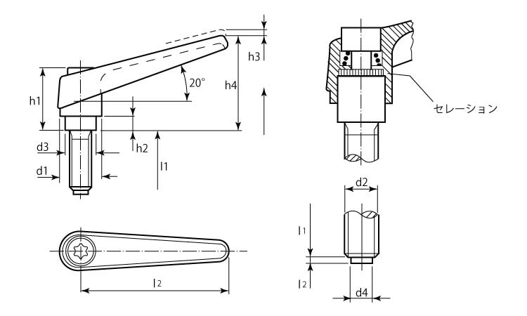 ２４４１０プラ製ピン付（シルバー図面