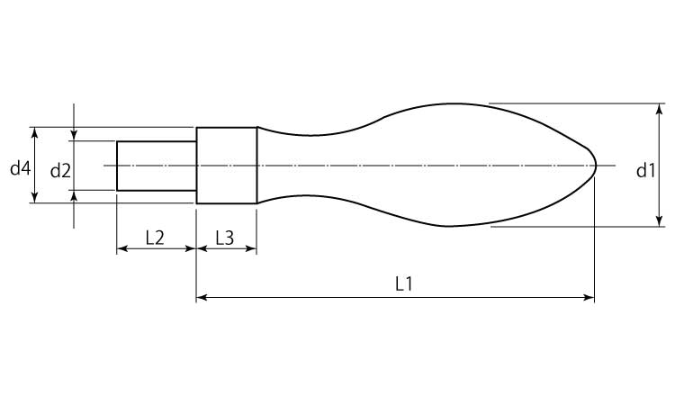 ２４４５０はめあい軸付形状Ｄ図面