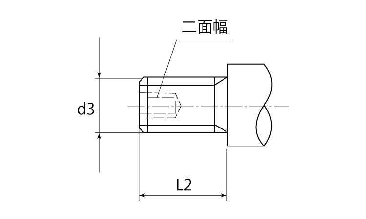 ２４４５０オネジ付形状Ｅ図面