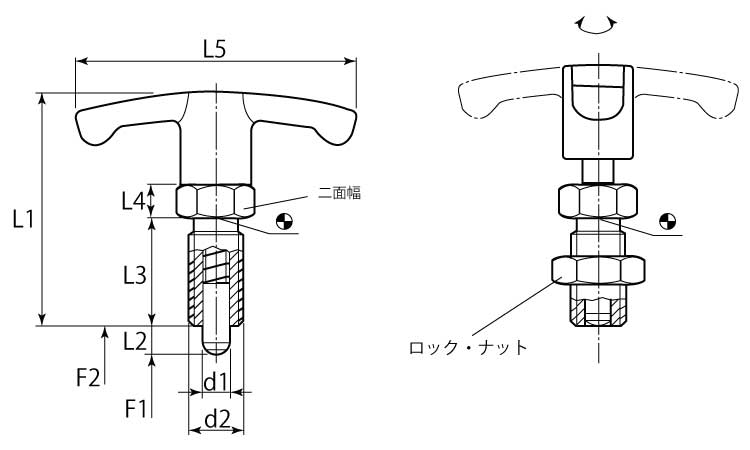 ２２１１０コンパクト六角ロック付図面