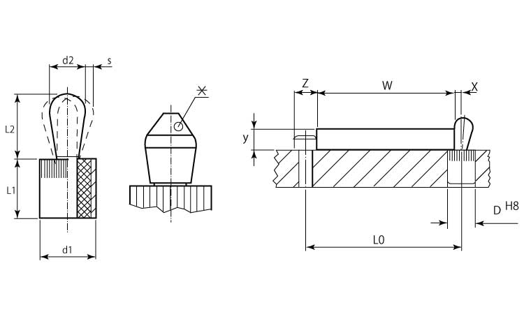 ２Ｂ１５０プラ製（軽（ピン樹脂図面