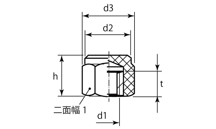 ２２６９１メネジプラスチック本体図面