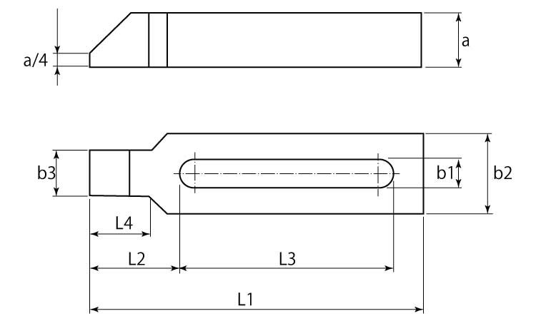 ストラップ　大サイズ（長穴付）図面