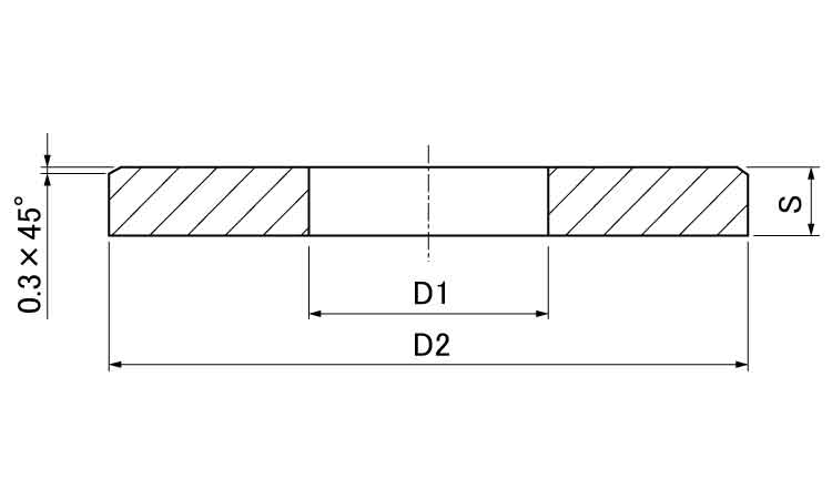ワッシャー　精密タイプ図面