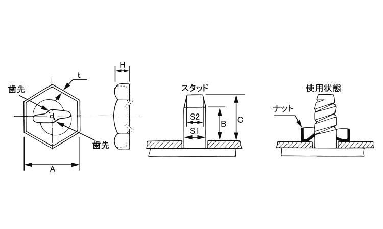 タッピングＮ（オチアイ図面