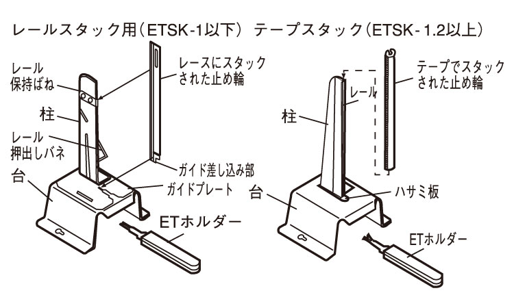 Ｅ形スタンド図面