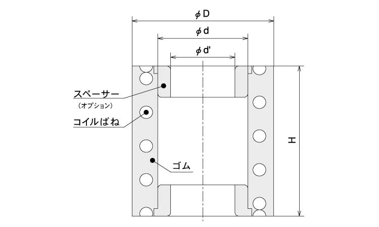 ラバースプリング（ＫＲ図面