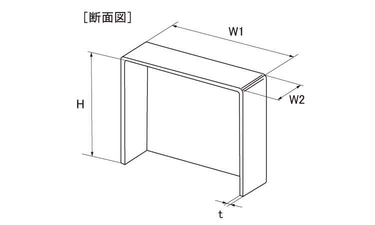 ワイド角パイプ用キャップ図面
