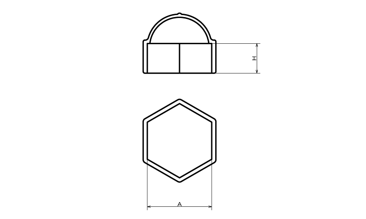 袋ナットカバー（ＲＯＨＳ２）図面