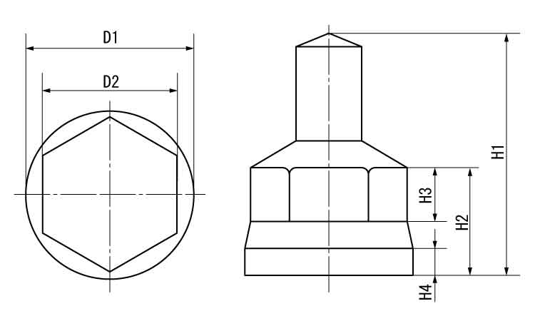 ＴＳナットキャップ座金用（グレー図面