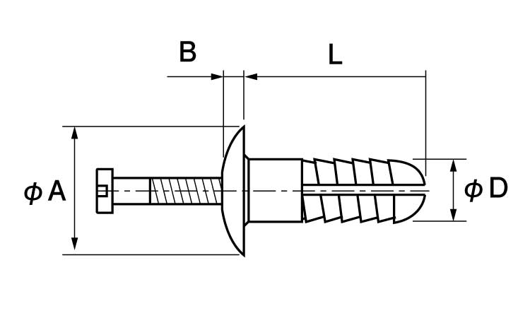 ＰＡ６ヒットリベット（ＨＲ－Ｒ図面