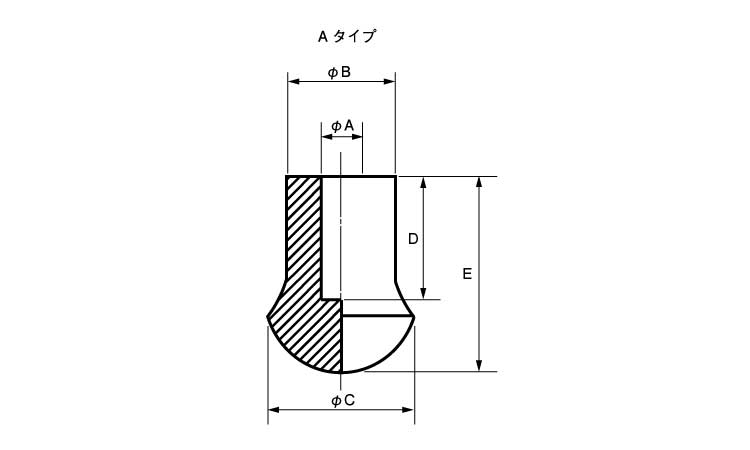 パイプ用ゴム脚　ＵＣＫＰ－１０２図面