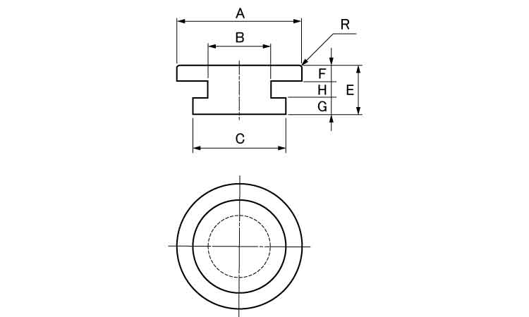 差し込み型バンパーＵＣＭ１０６４図面