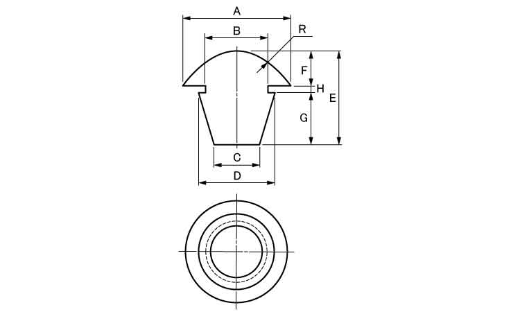 差し込み型バンパーＵＥＡ１５０１図面