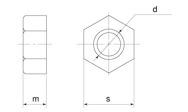 ＰＰＳ　六角ナット図面