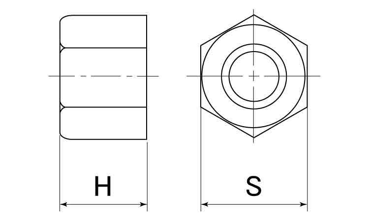 ＦＲＰ（ＶＥ　六角ナット（双和図面