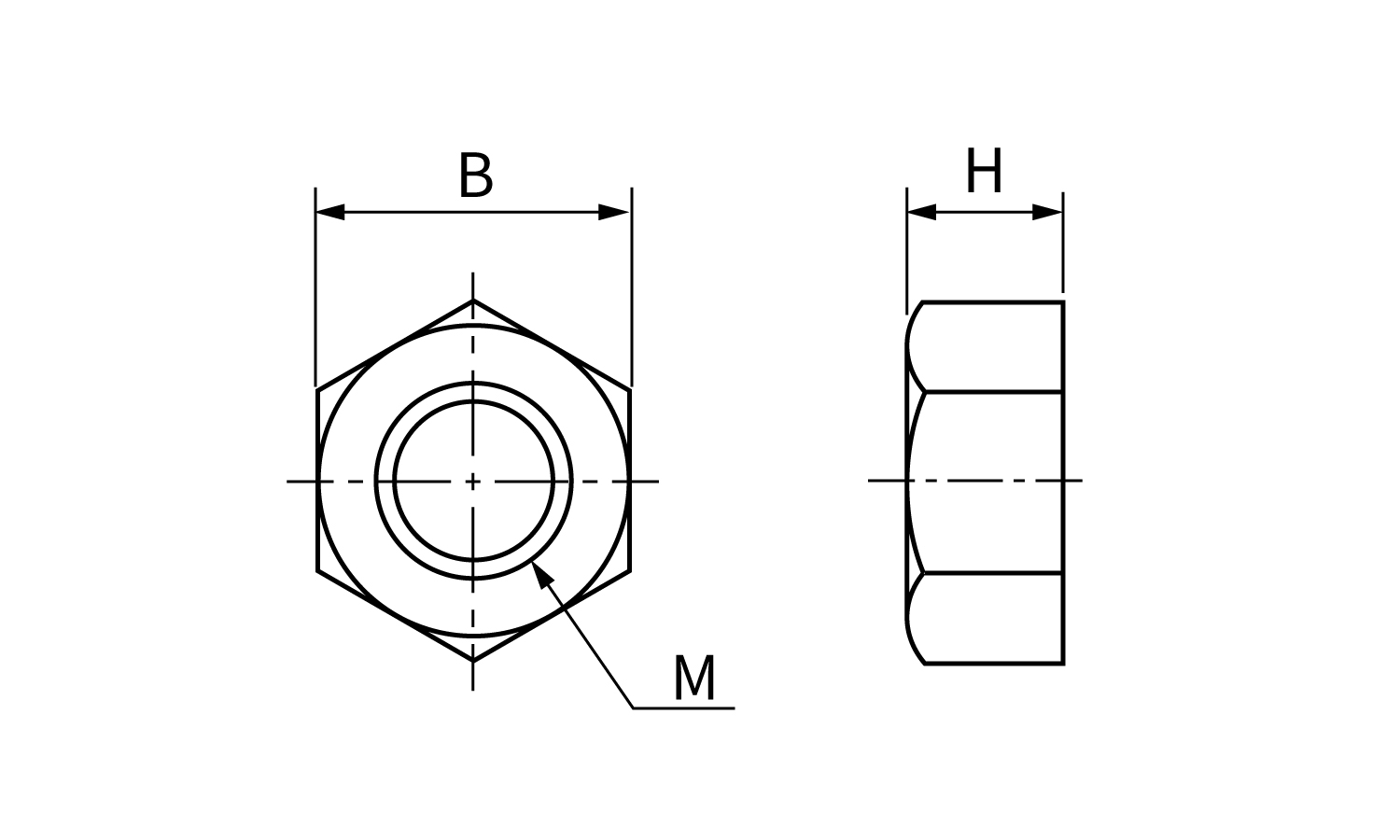ＰＦＡ　六角ナット図面