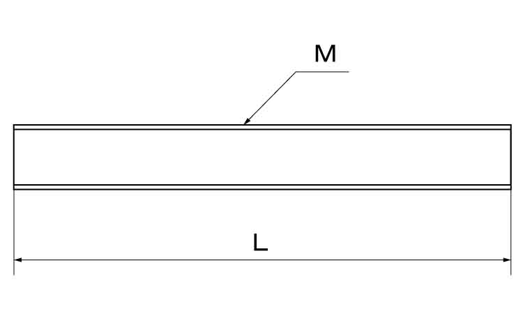 エンビ　寸切（メーター）図面