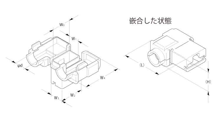 ワンタッチスリーブ　ＯＦ－ＳＵ図面
