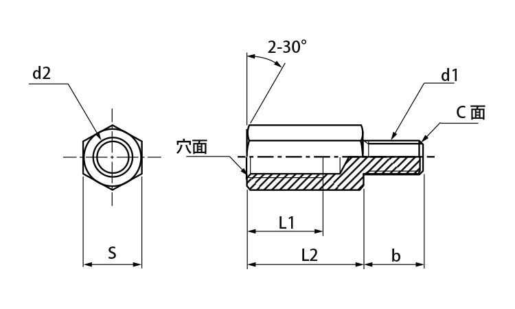 変換ジョイント（Ｗ－Ｍ図面