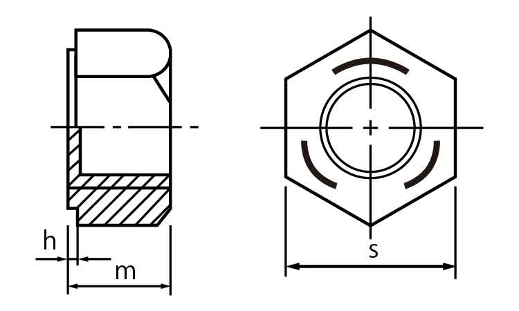 Ｆ１０Ｔ・Ｆ８Ｔハイテン用ナット図面