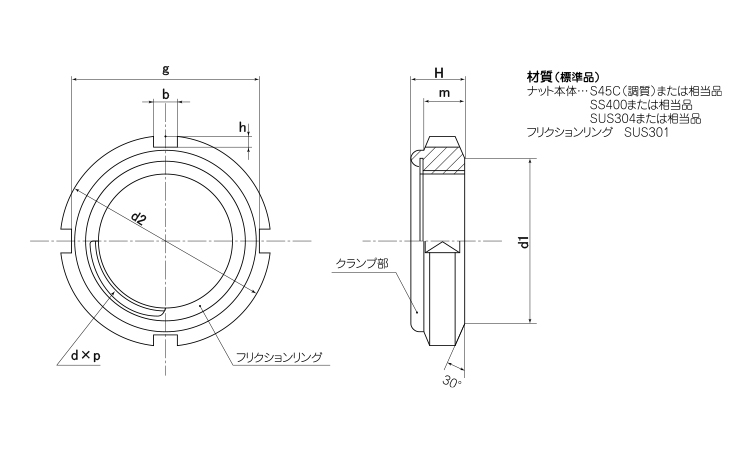 ファインＵナット図面