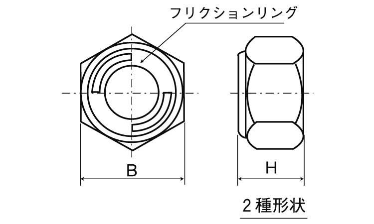 リードロックナット（細目図面