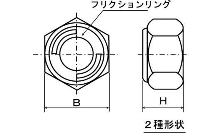 リードロックナット（小形図面
