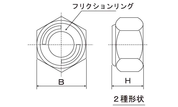 リードロックナット（薄図面