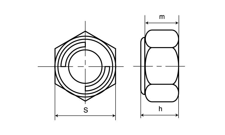 Ｖナット（ウィット図面