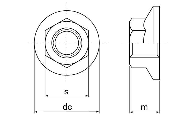 フランジナット（Ｓ無（紀州Ｆ製図面