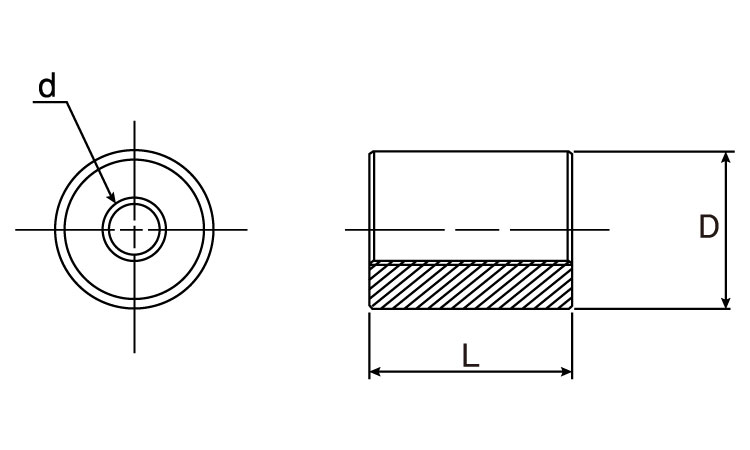 溶接用丸ボス（ウィット図面