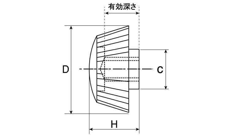 ナイロン化粧ナット（白（ＮＯ．１図面