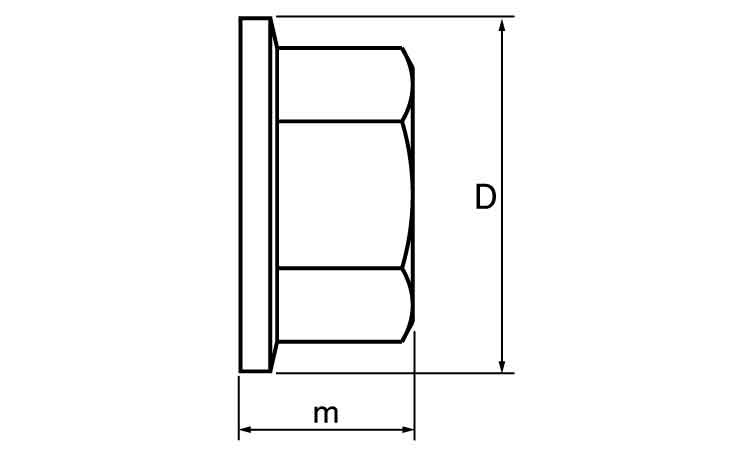 Ｄ－ＬＯＣＫ用ナット図面